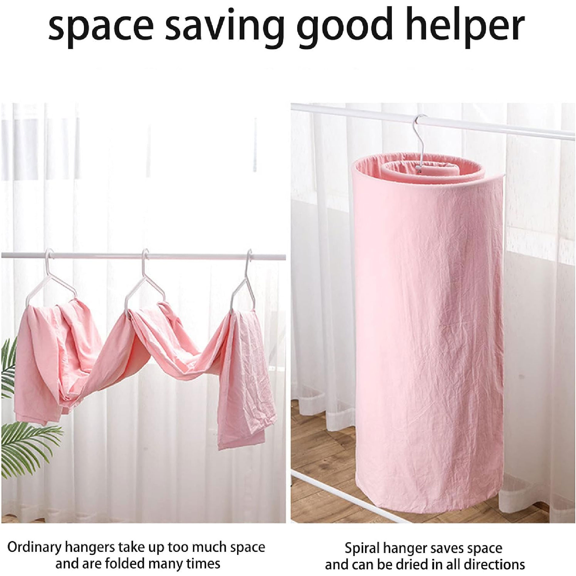 Miniatura 3 de Gancho Tendedero Espiral Sabanas Cobijas